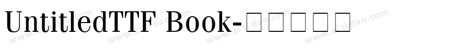 UntitledTTF Book字体转换